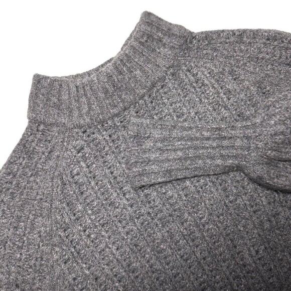 Naked Cashmere Sweaters - Naked Cashmere Women’s Gray Mock Neck Cropped Knit Sweater Size XS